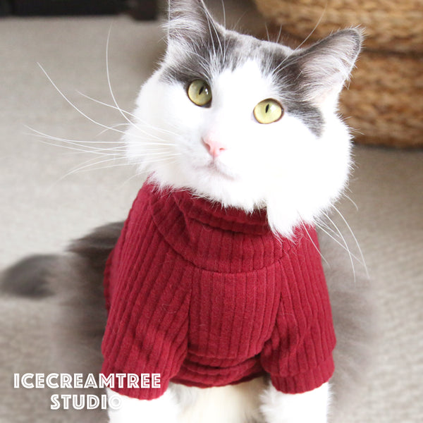 Grandma Sweater Look Outfit Set - Pet Clothing