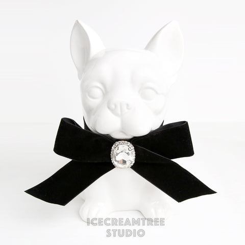 Velvet Ribbon Necklace - Elastic Pet Collar