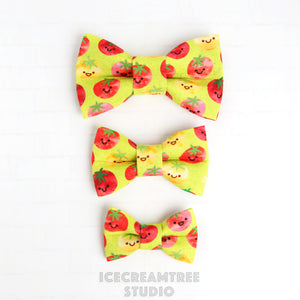 Tomatoes Bow - Collar Slide on Bow