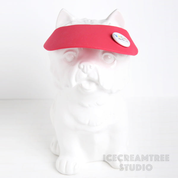 Red Visor Hat - Pet Petite Hat