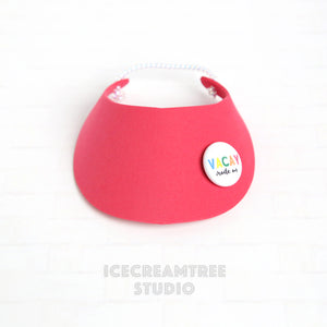 Red Visor Hat - Pet Petite Hat