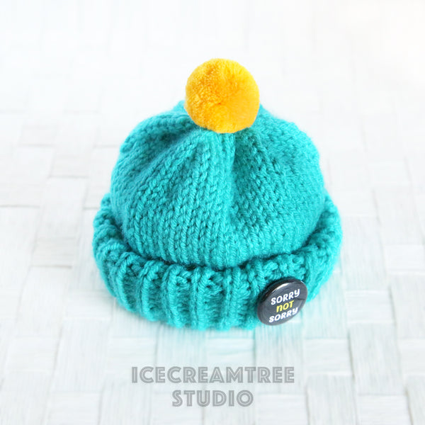 Turquoise Aqua Beanie - Pet Petite Hat