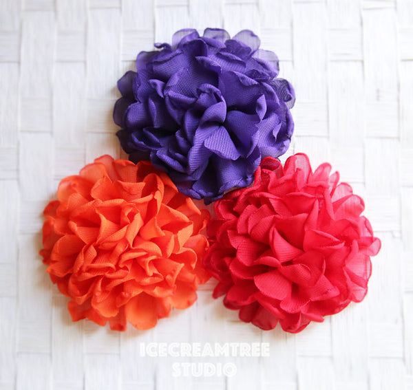 Giant Red Bloom Collar Slide On - Large Flower Collar Accessory