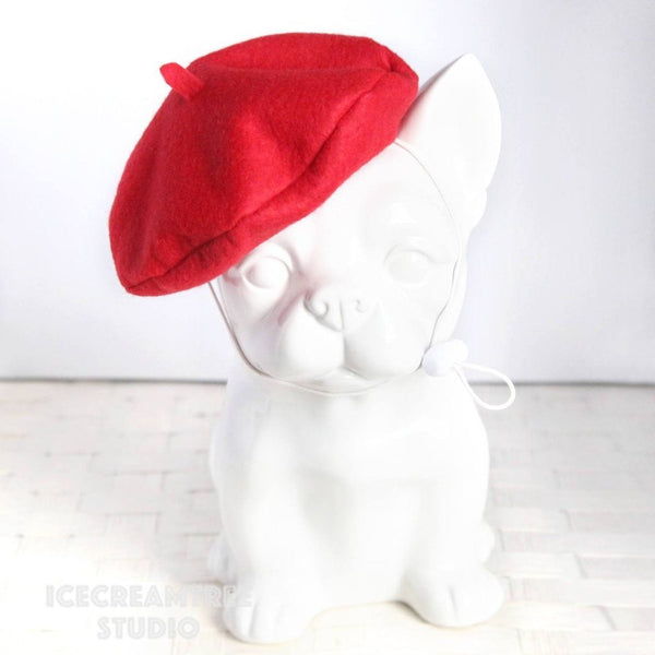 Red Beret Hat - Pet Petite Hat